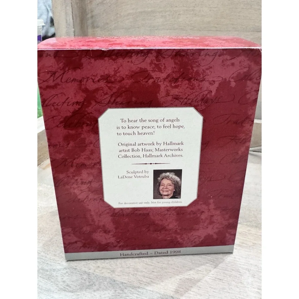 Hallmark Heavenly Melody Keepsake Angel‎ Christmas Ornament 1998 - Picture 4 of 8